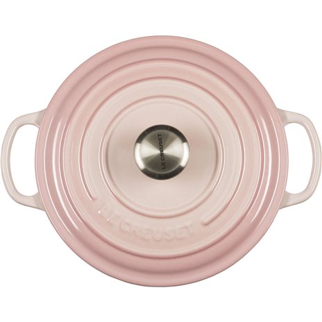 Le Creuset Signature cocotte rotonda ghisa 20cm shellpink