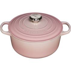 Le Creuset Signature cocotte rotonda ghisa 24cm shellpink