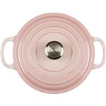 Le Creuset Signature cocotte rotonda ghisa 24cm shellpink