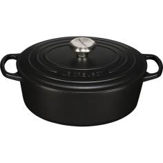 Le Creuset Signature cocotte ovale ghisa 27cm nero opaco