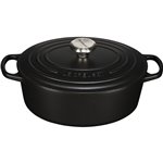 Le Creuset Signature cocotte ovale ghisa 27cm nero opaco