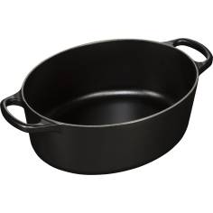 Le Creuset Signature cocotte ovale ghisa 27cm nero opaco 2
