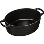 Le Creuset Signature cocotte ovale ghisa 27cm nero opaco