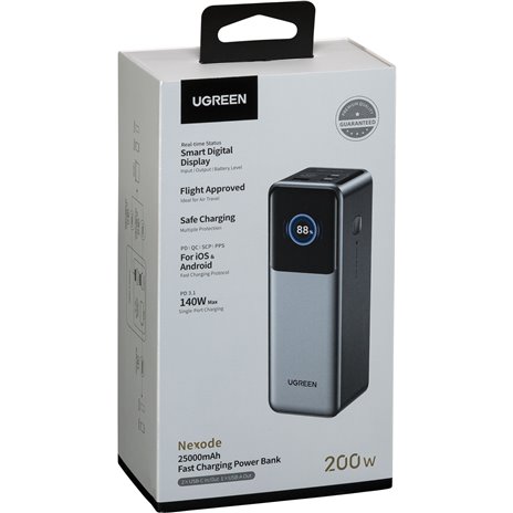 UGREEN 25000mAh 200W powerbank ricarica rapida