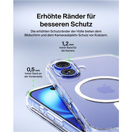 Belkin ScreenForce magn.Schutzh. iPhone 16 transparent MSA025hqCL