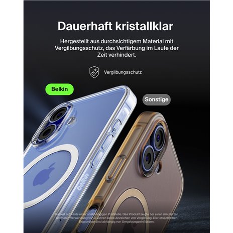 Belkin ScreenForce magn.Schutzh. iPhone 16 transparent MSA025hqCL