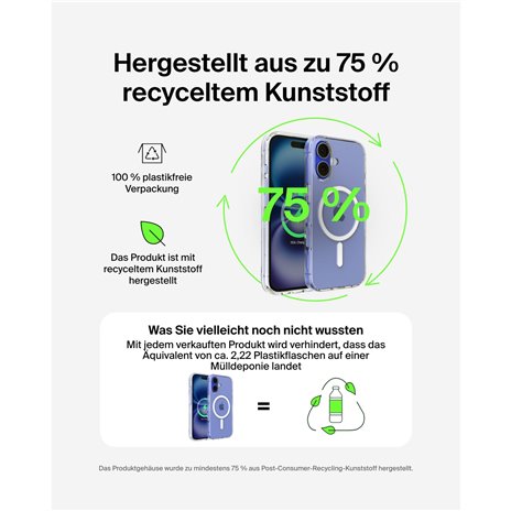 Belkin ScreenForce magn.Schutzh. iPhone 16 transparent MSA025hqCL