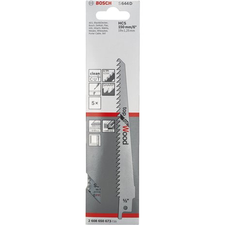 Bosch 5 lama sega gattuccio S 644 D