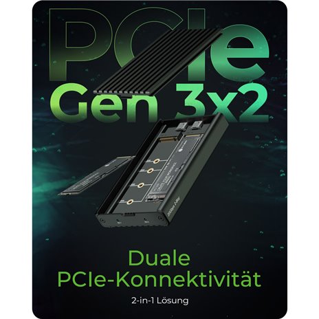 RaidSonic ICY BOX IB-2817M-C32 allogg. funz. raffr. M2 NVMe SSD