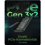 RaidSonic ICY BOX IB-2817M-C32 allogg. funz. raffr. M2 NVMe SSD