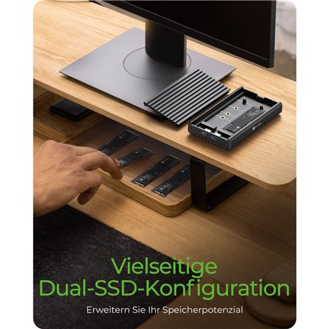 RaidSonic ICY BOX IB-2817M-C32 allogg. funz. raffr. M2 NVMe SSD