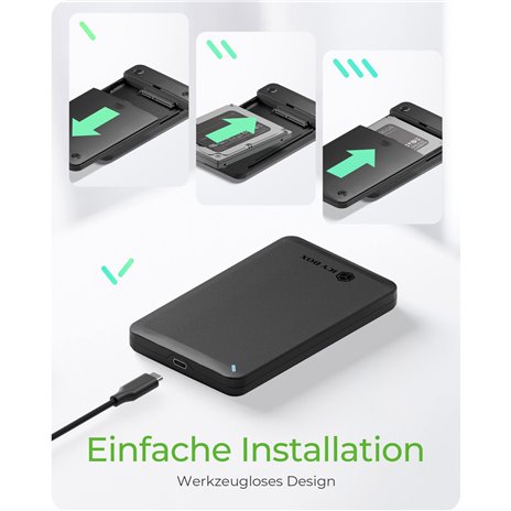 RaidSonic ICY BOX IB-201T-CU31 2,5  SATA HDD/SSD alloggiamento