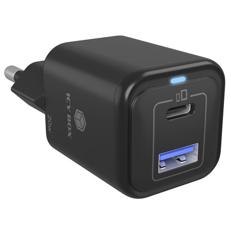 RaidSonic IB-PS1020-PD 2 Port 20W aliment.