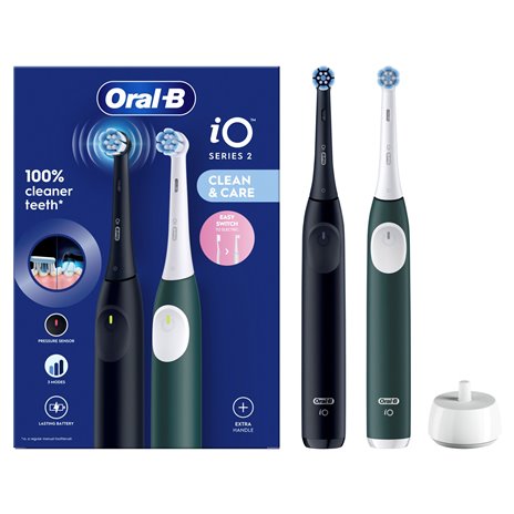 Oral-B iO Series 2 Night Black/ Forest Green mit 2.Handstück