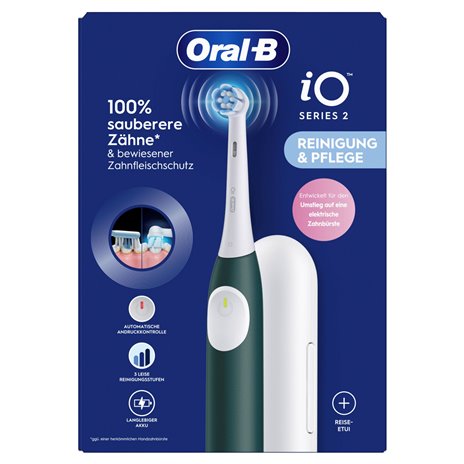 Oral-B iO Series 2 Forest Green con custodia da viaggio