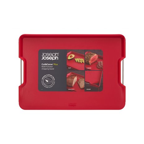 Joseph Joseph Cut&Carve Plus rosso, tagliere multifunzione