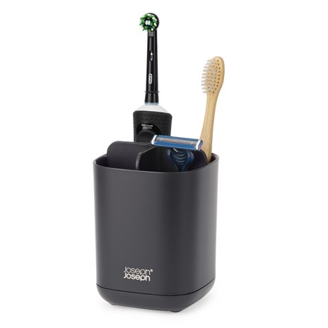 Joseph Joseph EasyStore porta spazzolini nero opaco