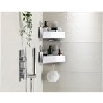 Joseph Joseph EasyStore bianco mensola doccia angolare set 2 p.