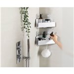 Joseph Joseph EasyStore bianco mensola doccia angolare set 2 p.