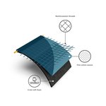 Joseph Joseph Flexa Easy-fit copri asse da stiro, blu 124cm