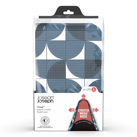 Joseph Joseph Flexa Easy-fit copri asse da stiro, blu  135cm