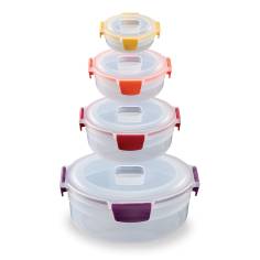Joseph Joseph Nest Lock 4-tlg. Frischhaltedosen-Set Rund Mehrfa