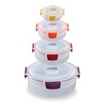 Joseph Joseph Nest Lock 4-tlg. Frischhaltedosen-Set Rund Mehrfa