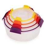 Joseph Joseph Nest Lock 4-tlg. Frischhaltedosen-Set Rund Mehrfa