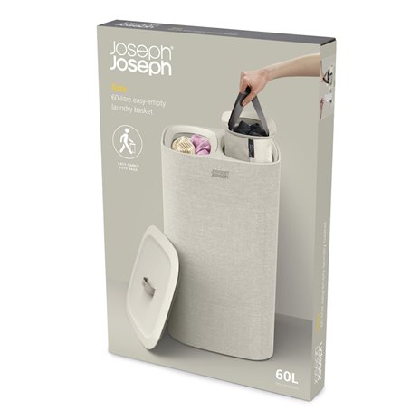Joseph Joseph Tota ecru 60L cesto separatore biancheria