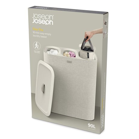 Joseph Joseph Tota Trio ecru 90L cesto saparatore biancheria