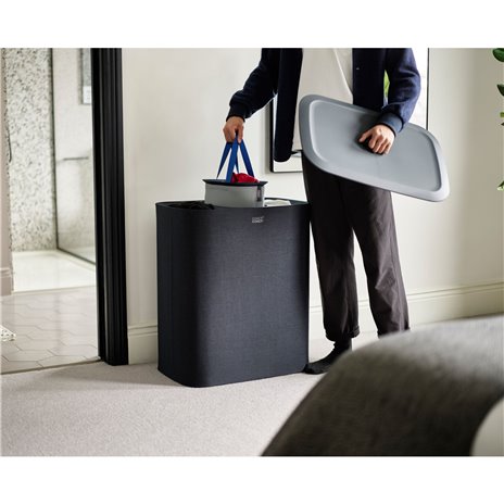 Joseph Joseph Tota Trio nero 90L cesto separatore biancheria