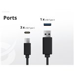 Conceptronic ALTHEA18B 4 Port 100W GaN USB PD caricab.