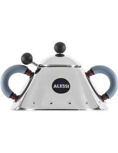 Alessi zuccheriera con cucchiaino, blu 9097