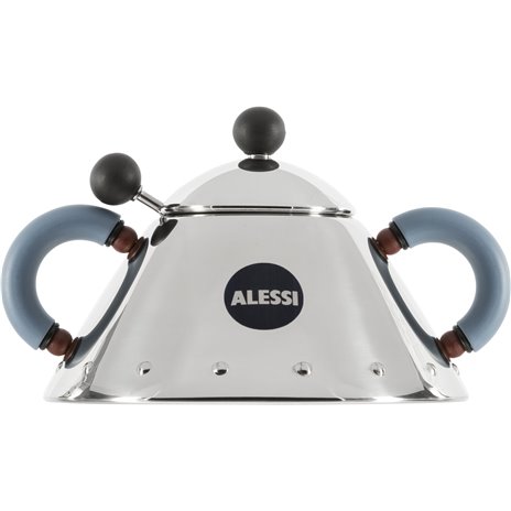 Alessi zuccheriera con cucchiaino, blu 9097