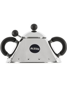 Alessi zuccheriera con cucchiaino, nero 9097 B