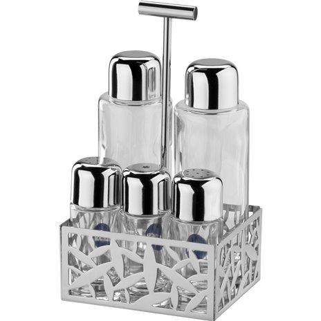 Alessi Cactus olio aceto sale pepe e spezie MSA16