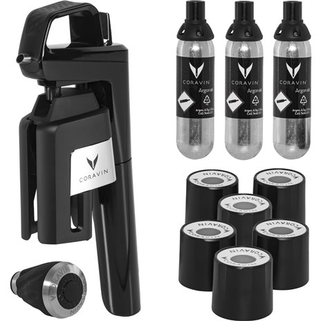 Coravin sistema cons. vino Timeless Six + 6 pezzi