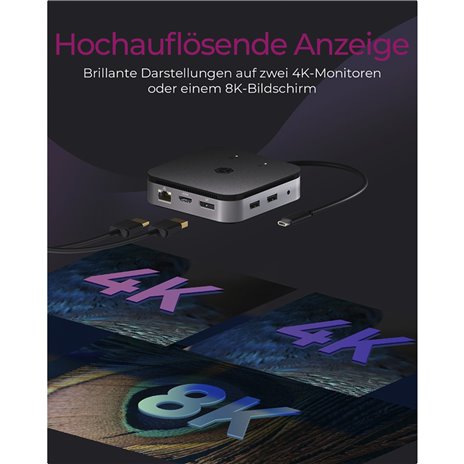 ICY BOX IB-DK408-C41 USB 4 DockingStation DP HDMI