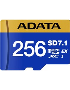 ADATA CARD microSDXC EXPR. 256GB PCIe U3 C10 V30 RW:800MBs/700MBs