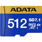 ADATA CARD microSDXC EXPR. 512GB PCIe U3 C10 V30 RW:800MBs/700MBs
