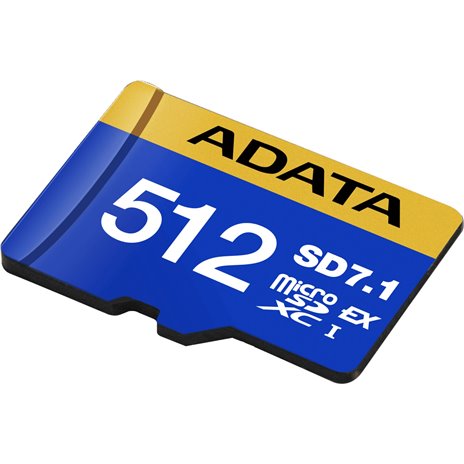 ADATA CARD microSDXC EXPR. 512GB PCIe U3 C10 V30 RW:800MBs/700MBs