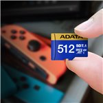 ADATA CARD microSDXC EXPR. 512GB PCIe U3 C10 V30 RW:800MBs/700MBs