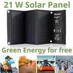 Bresser pannello solare mob. 21W con USB