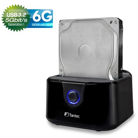 FANTEC DS-X1U3-Glanz USB 3.2 Gen 1 Docking Station