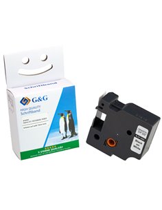 G&G nastro 12mm x 7m ne-bi. comp. c. Dymo D1/ 45013/ S072053