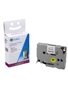 G&G nastro 9mm x 8m ne-bi. comp. c. Brother TZe-221