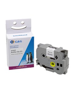 G&G nastro 24mm x 8m ne-bi. comp. c. Brother TZe-251