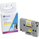 G&G nastro 12mm x 8m ne-gia. comp. c. Brother TZe-631