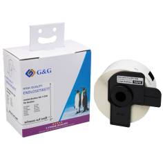 G&G etichette 38mm x 90mm ne-bi. comp. c. Brother DK-11208