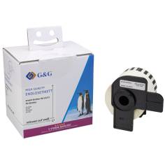 G&G Endlos-Et. 62 mm x 15,24 sw- Komp. m. Brother DK-22212
